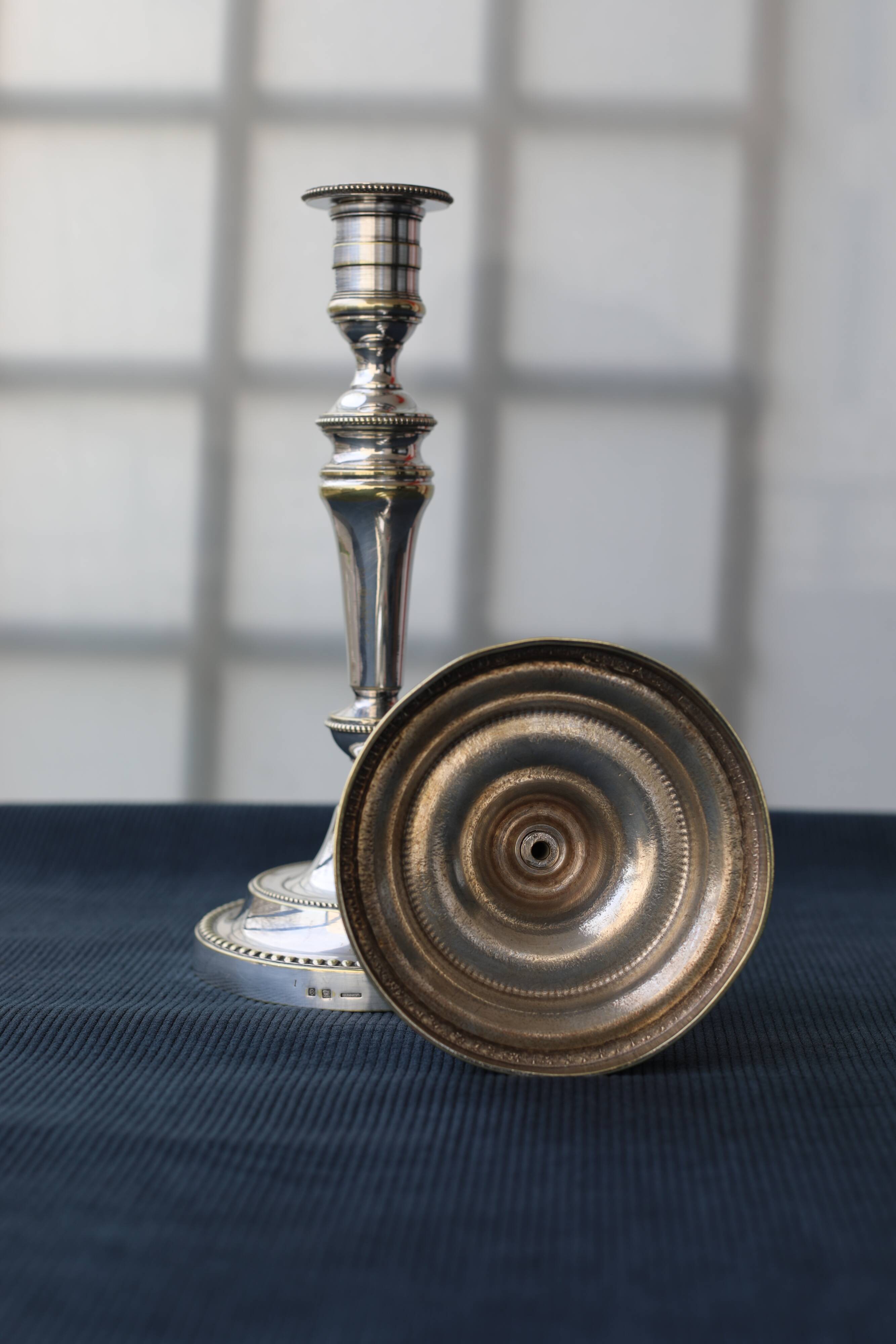 Pair of Christofle bougeoirs