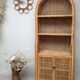 Vintage rattan bookcase
