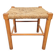 Tabouret en corde danois vintage en hêtre, années 1960