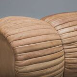 Set of Armchairs in Patchwork Leather by Ernst Lüthy for De Sede