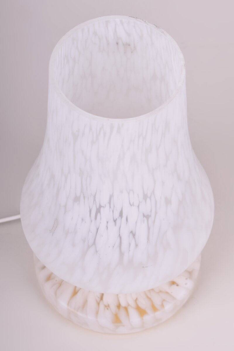Lampe de table tchèque mid-century en verre, années 1960