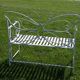 Banc de jardin en fer forgé