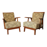 Pair of mid century armchairs, Czechoslovakia, circa 1940´s