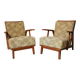 Paire de fauteuils des années 50, Tchécoslovaquie, vers les années 1940.