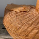 Vintage woven rattan duck box