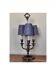 three-light candelabra lamp in metal and gilded brass, bouillotte lamp