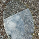 Old vintage rolling serving table