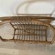 60s rattan magazine rack