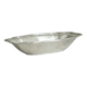 Shallow dish in silver-plated metal