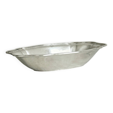 Plat creux en métal argenté