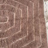 Traditional brown wool rug 250cm x 150cm