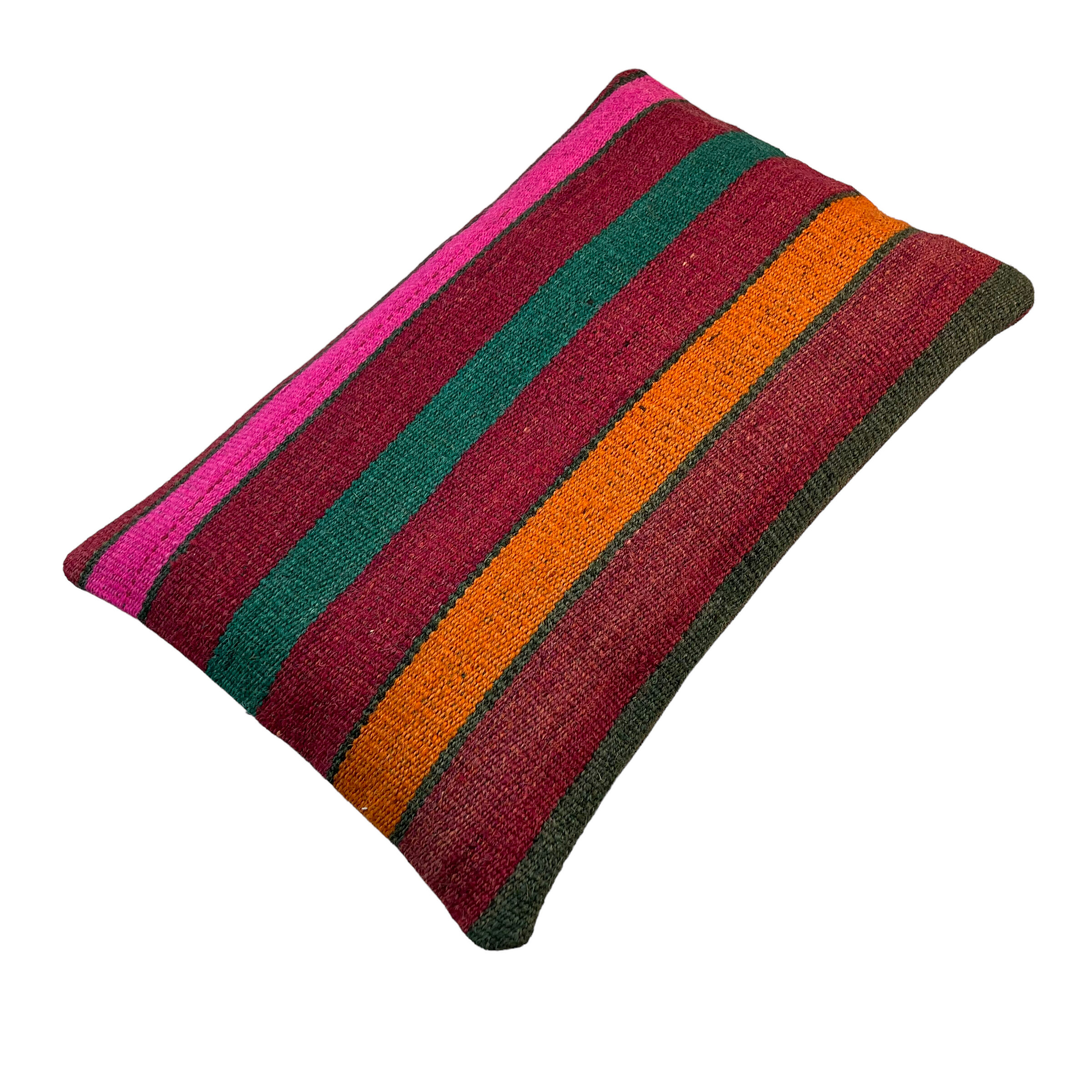 Vintage turkish kilim cushion cover, 30 x 50 cm
