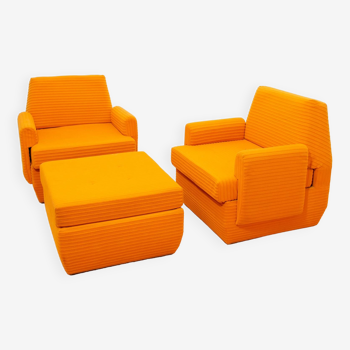 Eastern Bloc Vintage living room set by Jitona, Czechoslovakia, 1970s