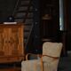 Pair of Mid Century Modern Swedish lounge chairs in birch and lamb's wool, 1960s.