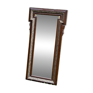 miroir en bois et laiton - style