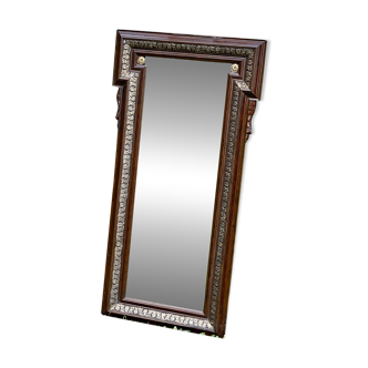 Miroir en bois et laiton style Napoléon