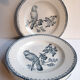 Dessert plate by Longwy model in blue