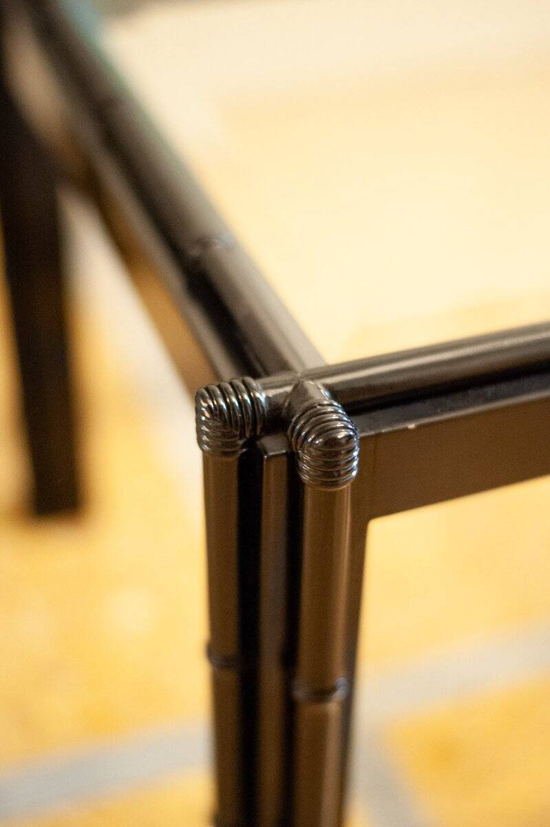 Gazebo model coffee tables, 1970s, set of 2.