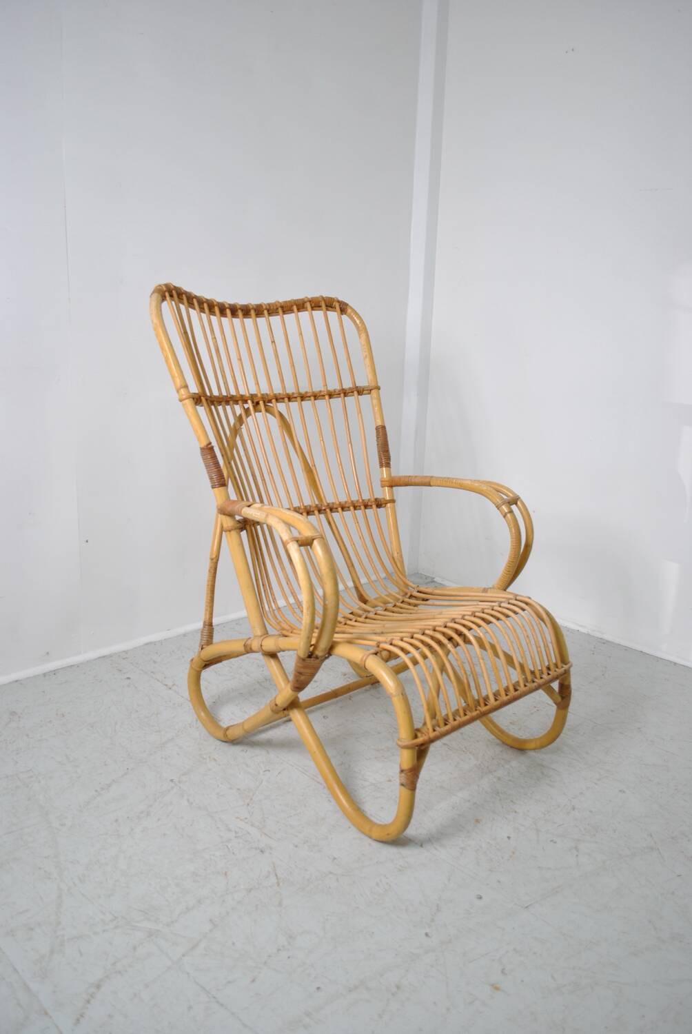 Rattan armchair 1960