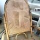 Vintage rocking-chair rattan