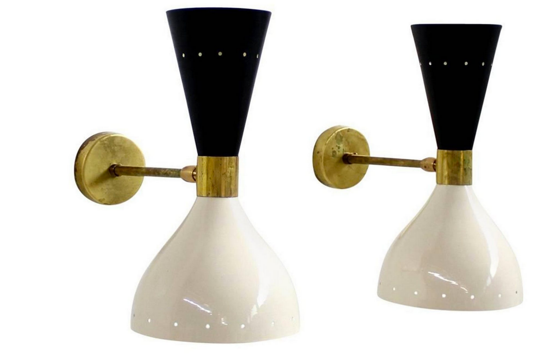 Wall lamps in the style of Italian creations of the 1950s