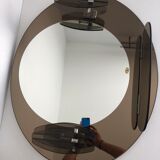 Lupi Cristal Luxor mirror with 2 integrated wall lights and shelf