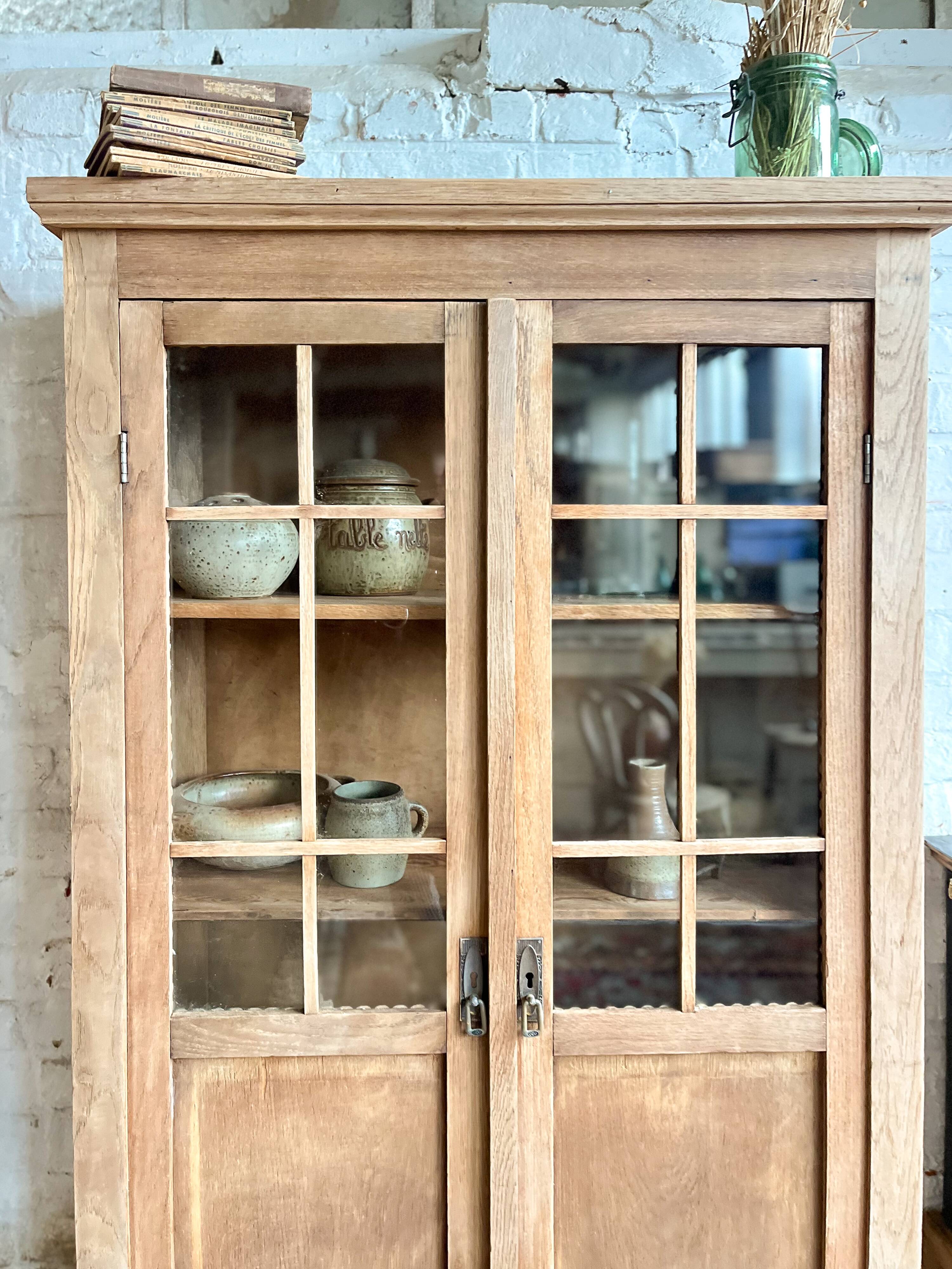 Old glass cabinet