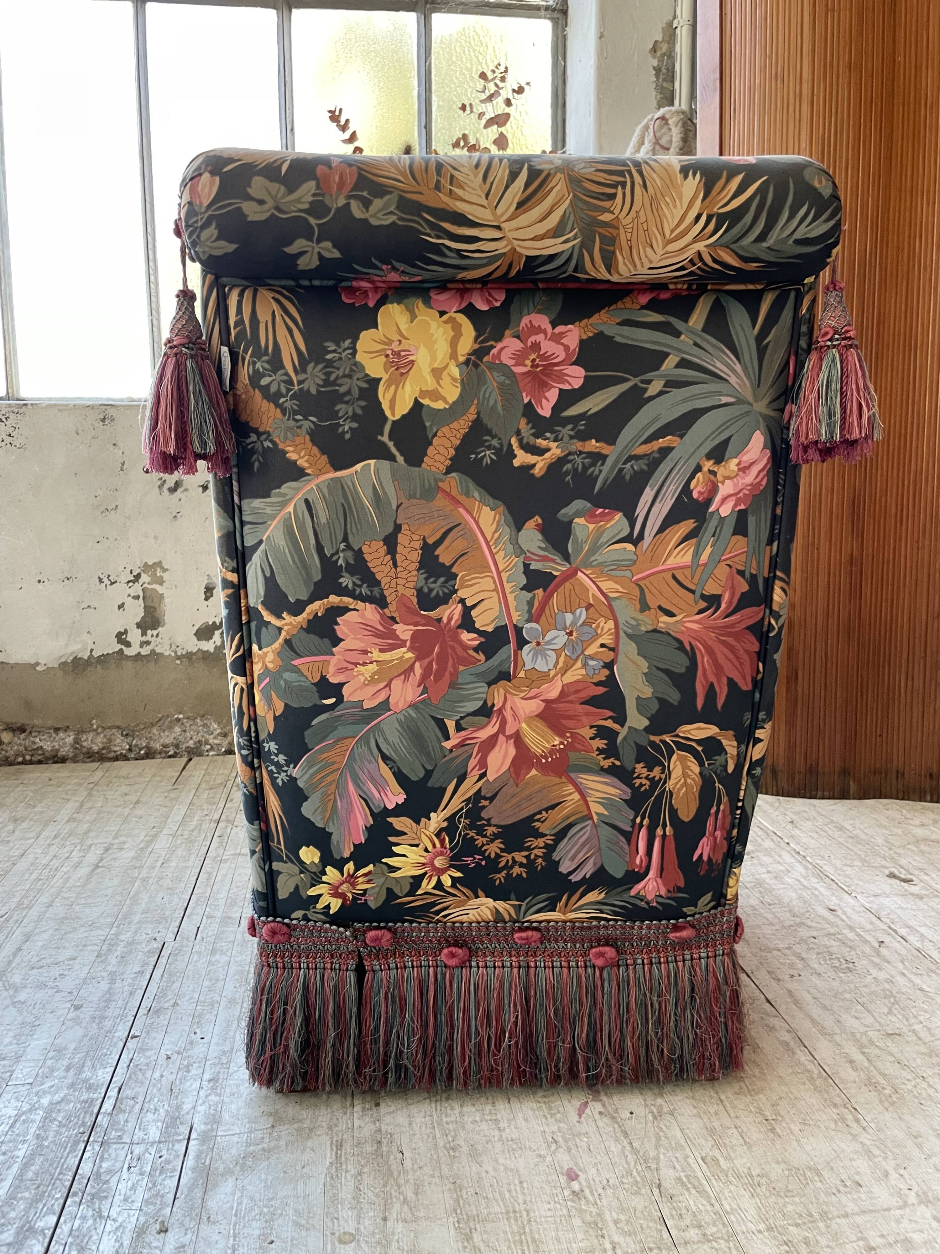 Jean Roche floral armchair