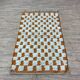 Ecru Moroccan rug with geometric patterns 250cm x 150cm