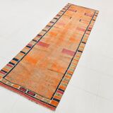 Rustic Boho Runner, Turkish Runner Rug, Sof Palette Rug, 86x302Cm