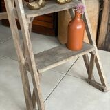 Vintage wood stepladder