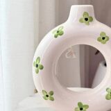 Artisanal vase Tafoukt floral