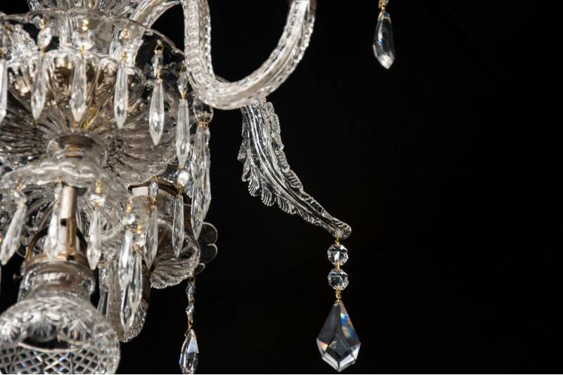 Murano crystal chandelier, Italy.