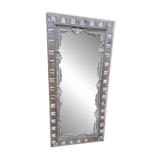 Old Art Deco mirror in Burmese teak