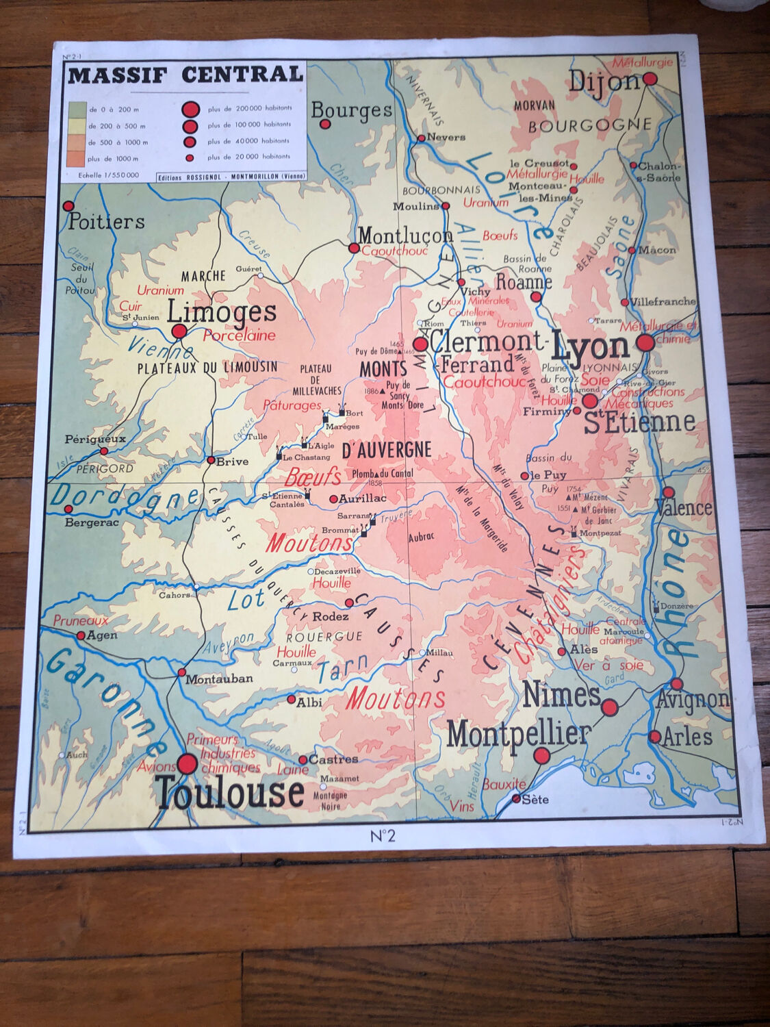 Old school map - Massif central / Jura
