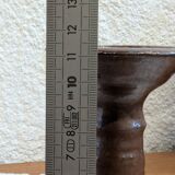 Vintage stoneware candlestick