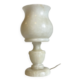 Lampe tulipe années 70 en pierre d’albatre