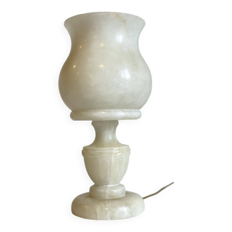 70s Tulip LAMP in ALABASTER Stone