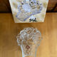 Old walther-glas pocket video vintage moulded crystal rose basket