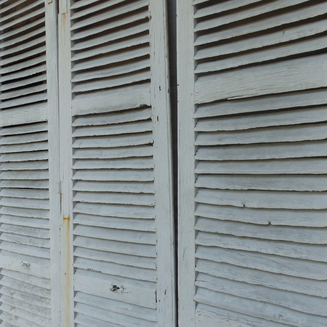 Set of 3 old shutters wooden shutters huteur 268 cm