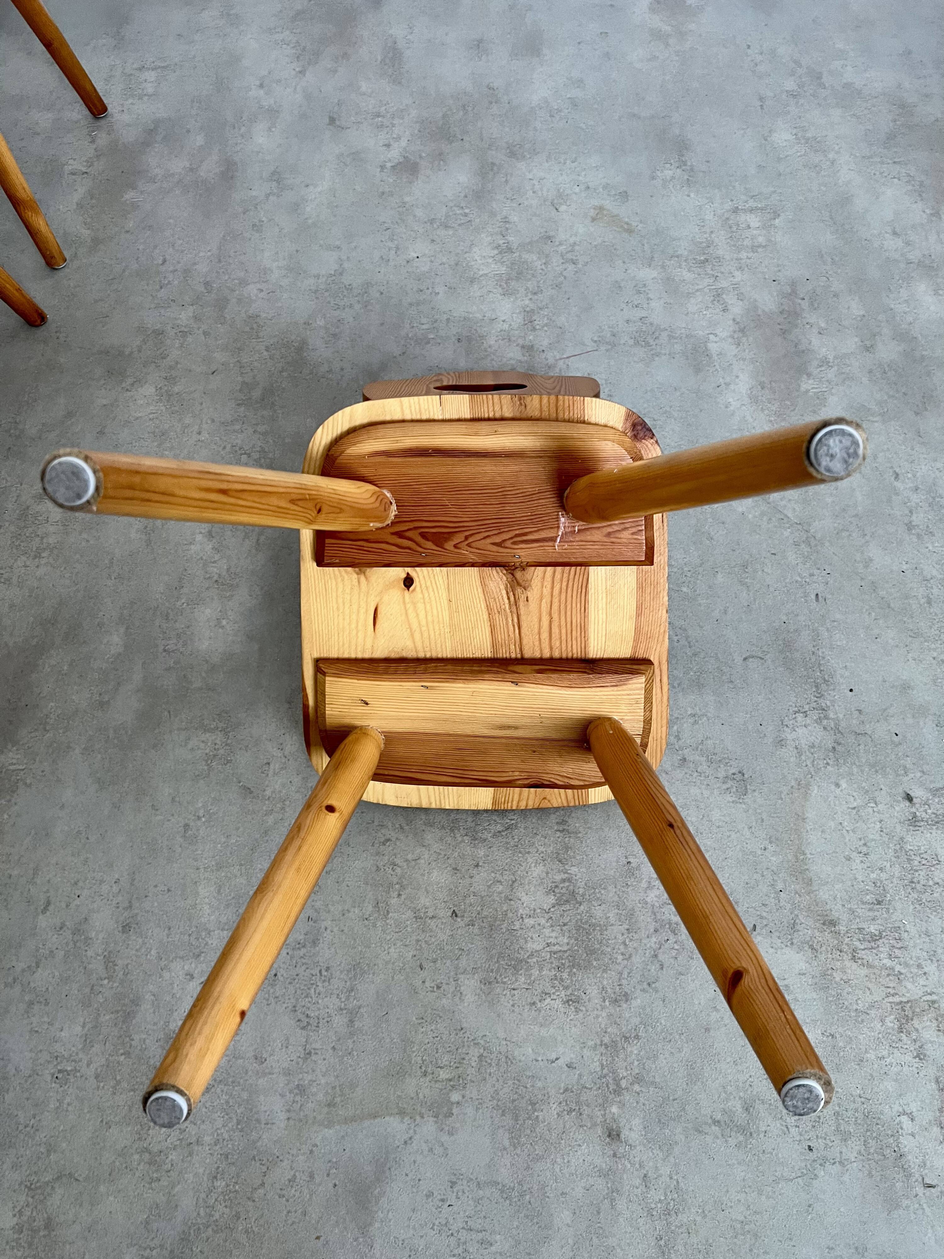 Lot 4 old farm chairs 60 vintage years