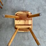 Lot 4 old farm chairs 60 vintage years