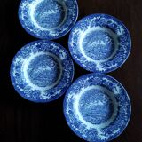 4 Lunéville "English Style" soup plates