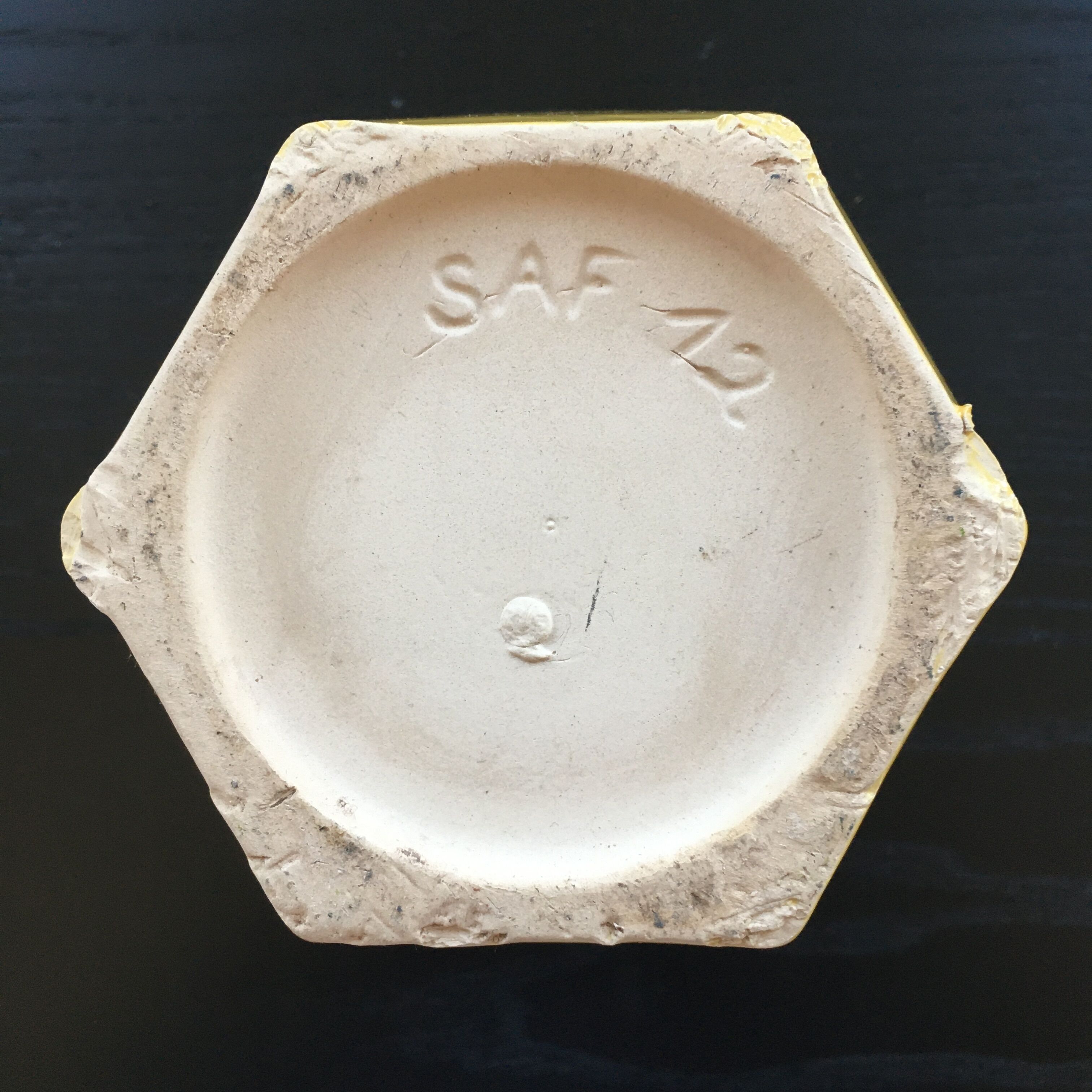 Cache pot 50's yellow