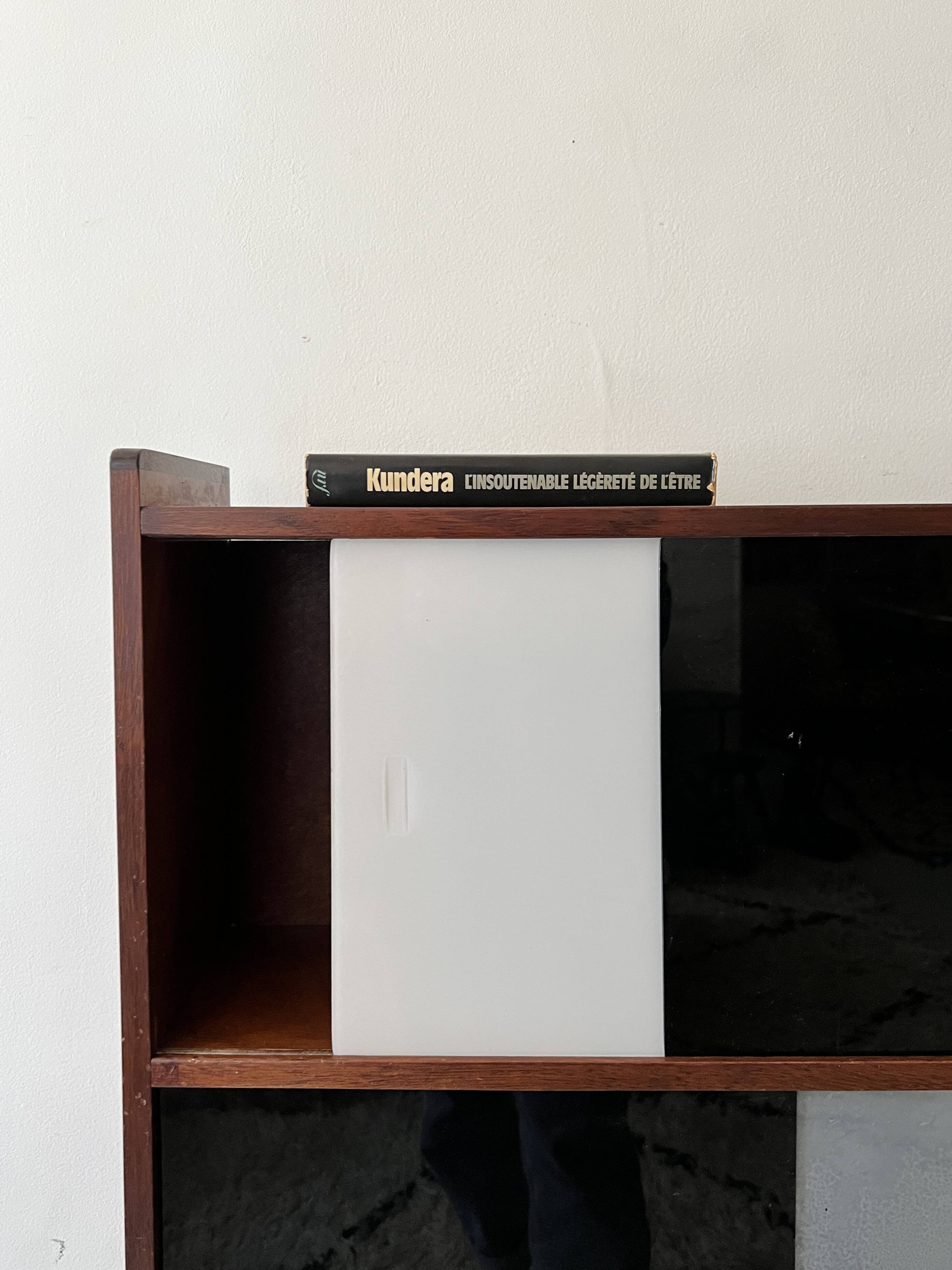 Glass-fronted bookcase by D.Rozaffy, Meuble Oscar edition, 1960s