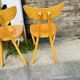 Suite de 6 chaises luterma modèle "Banane"