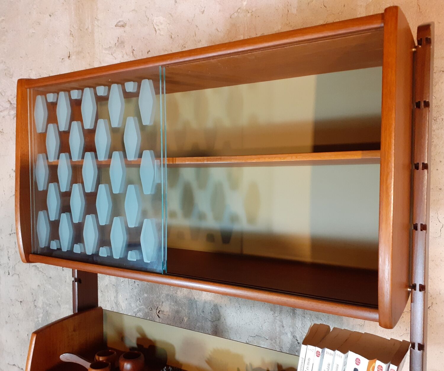 Ergo teak shelving unit, Scandinavian vintage 1960s
