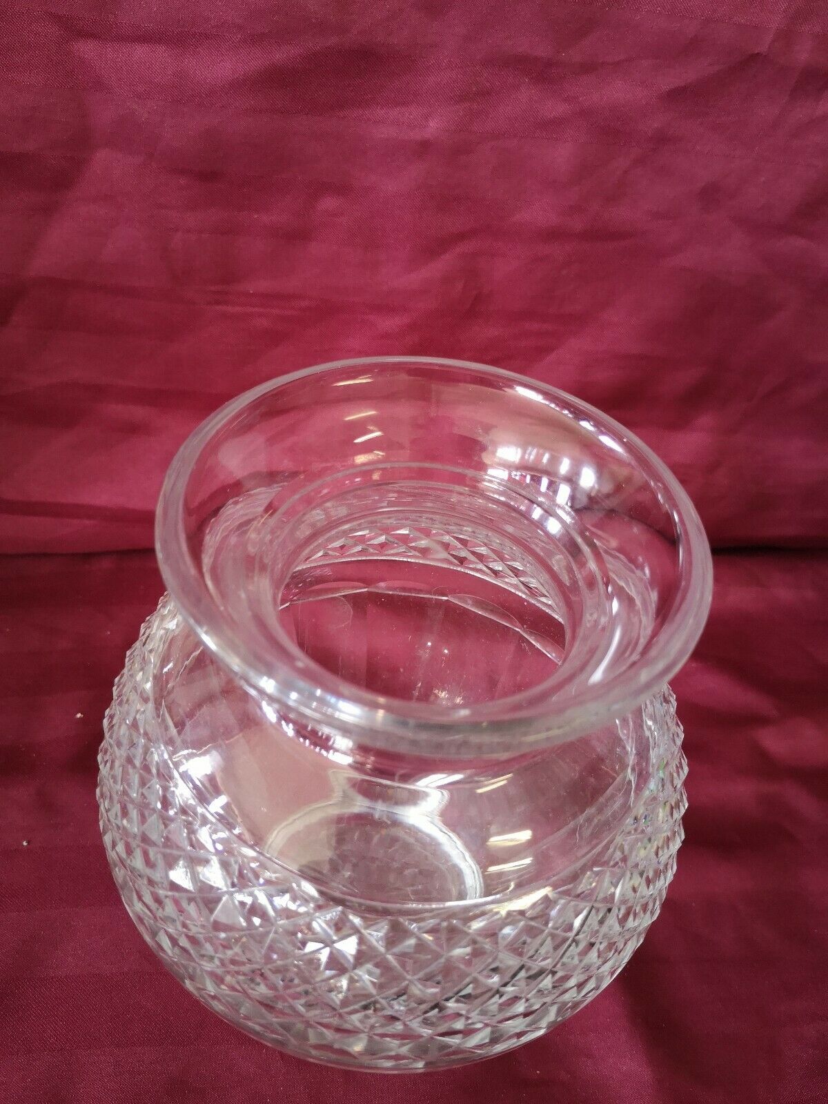 Crystal vase baluster shape
