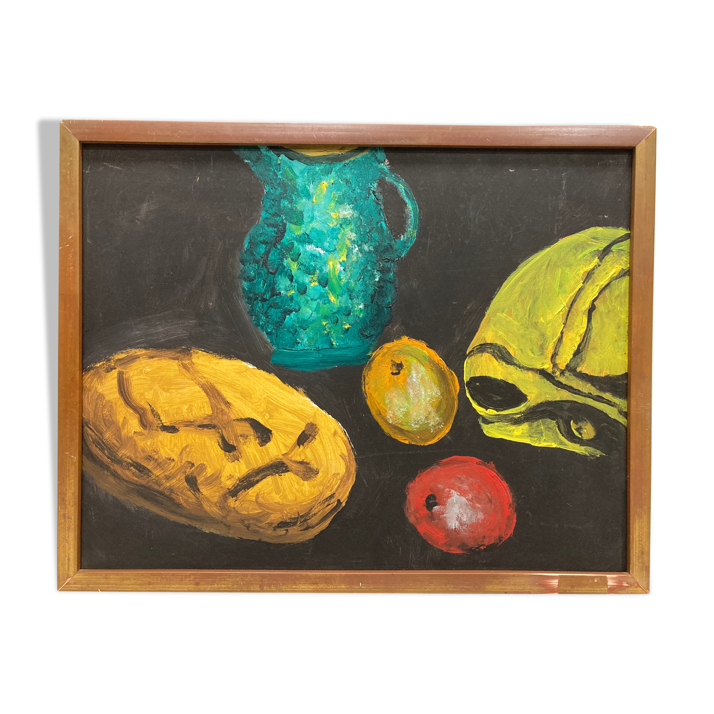 Painting with green jug