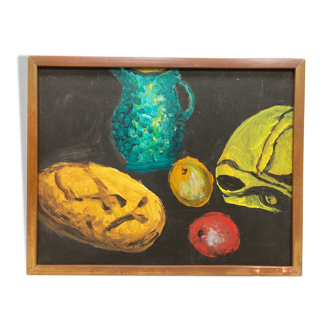 Painting with green jug